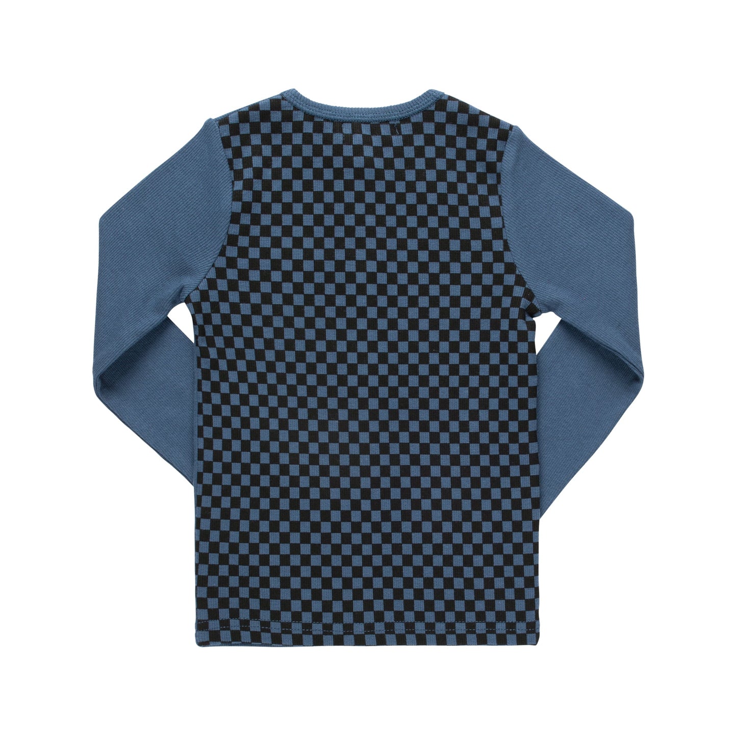 Checkered Button Top