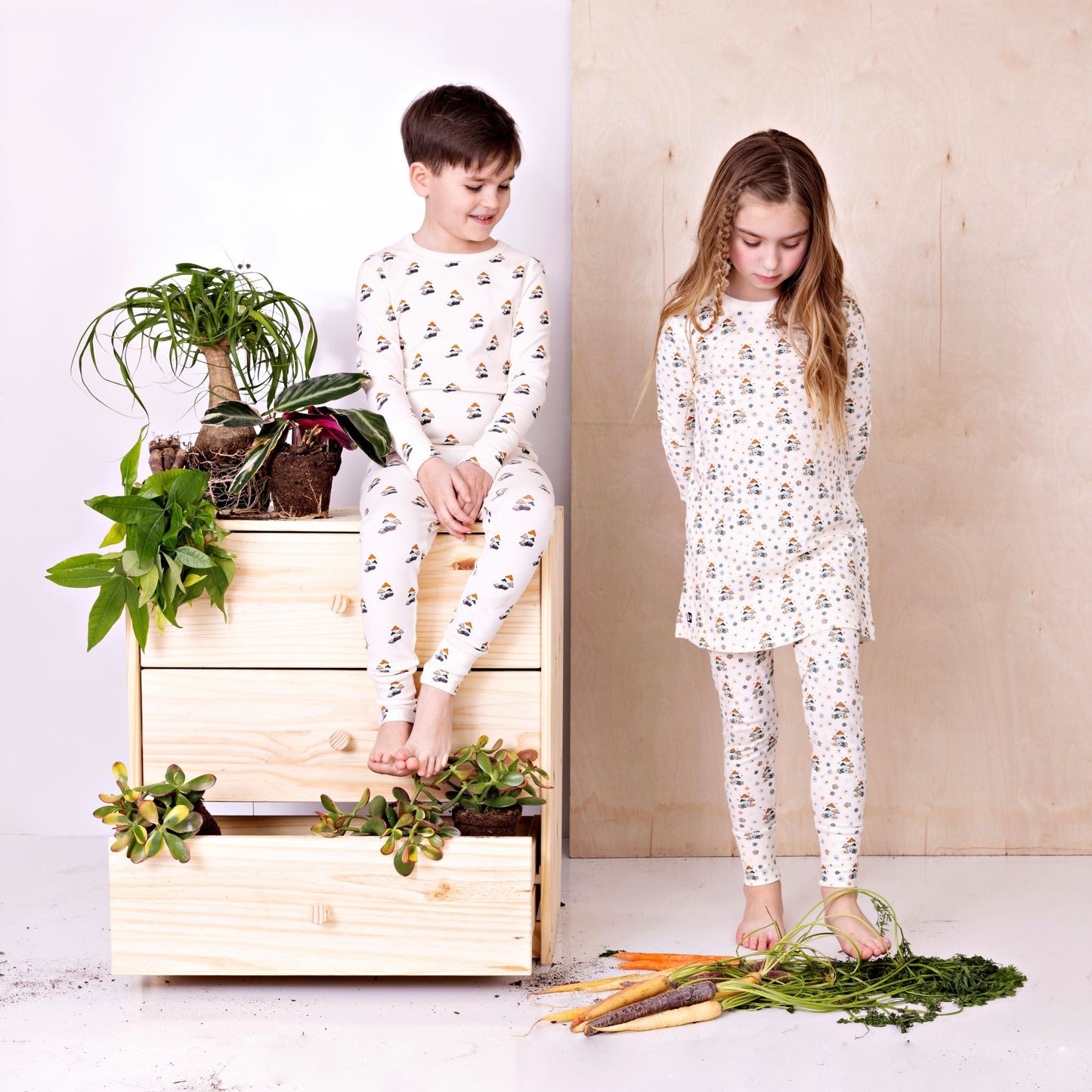 Printed Pajama Set