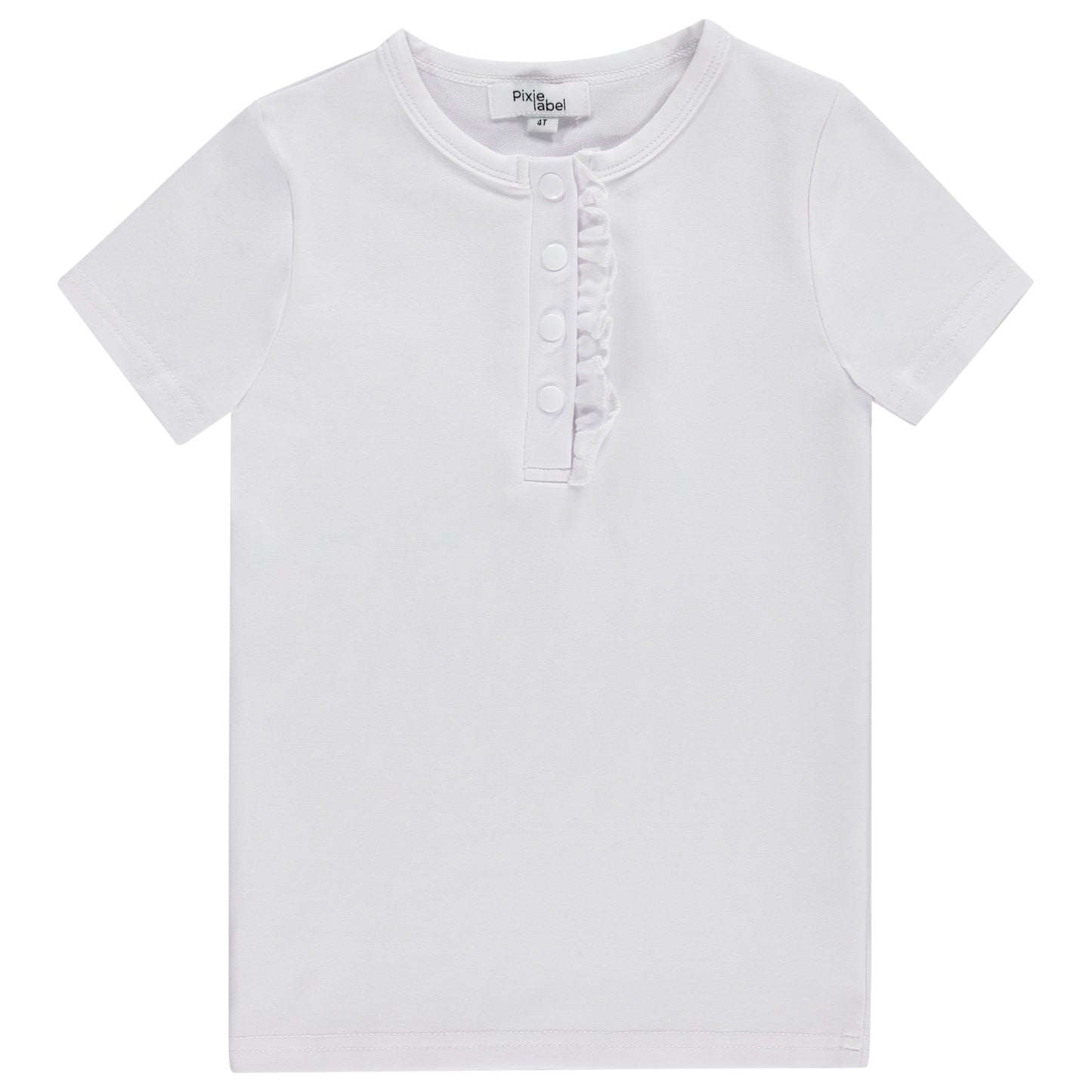 Fine Cotton s/s Ruffle T-shirt