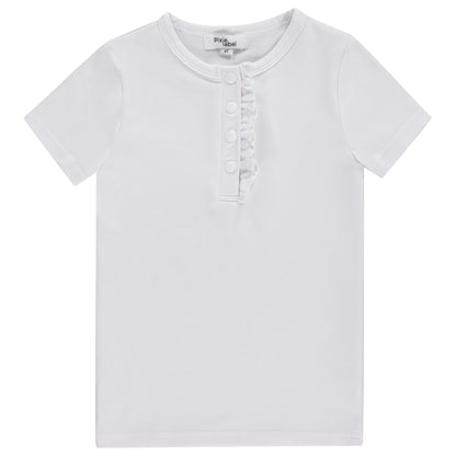 Fine Cotton s/s Ruffle T-shirt