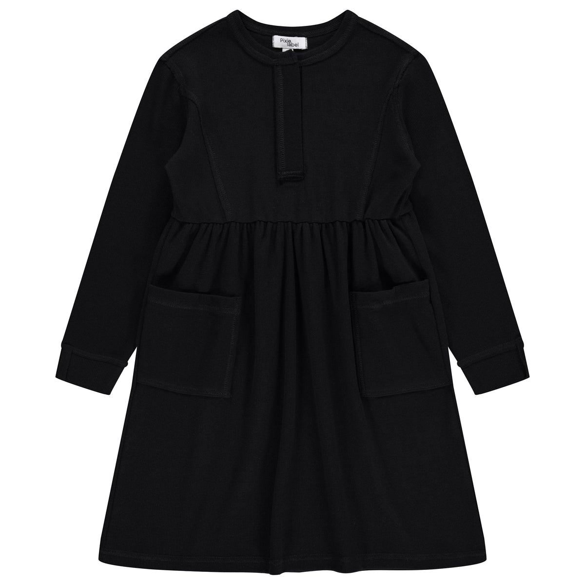 Flatlock Stitch Ribbed Dress – Pixie Rack