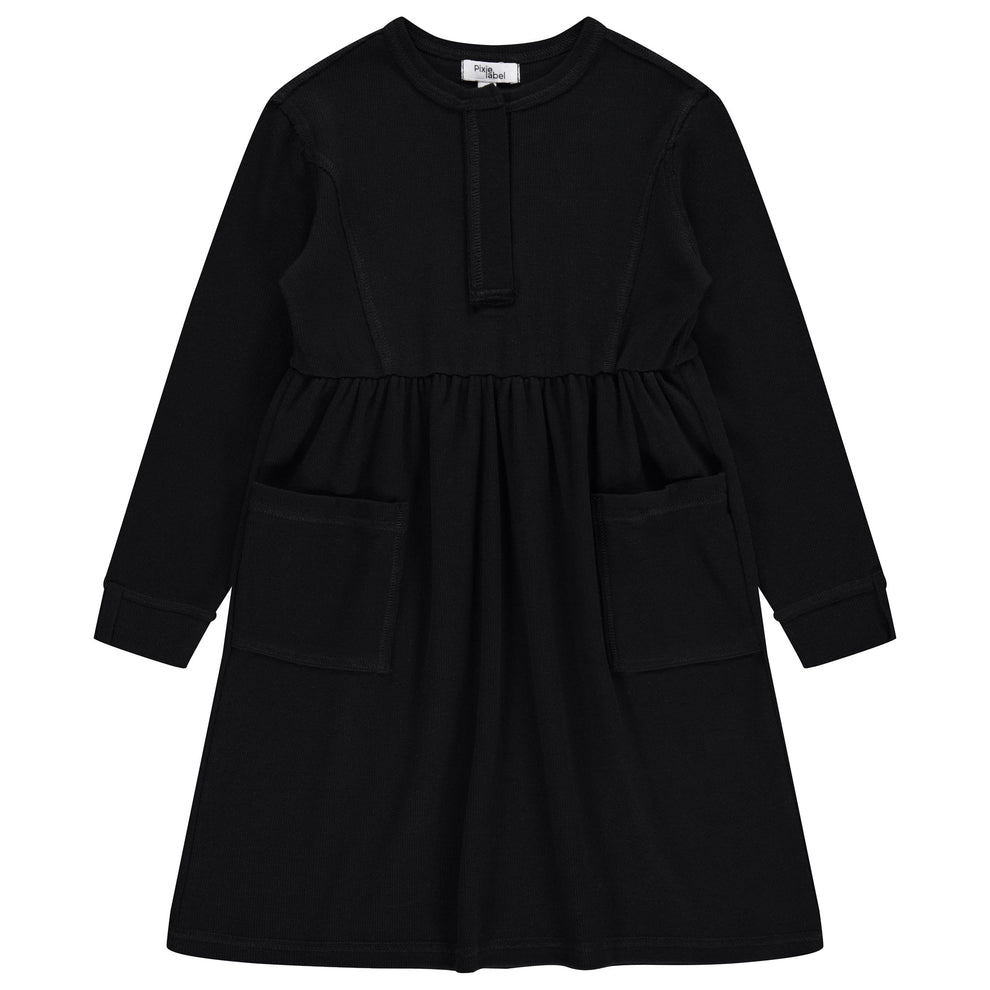 Flatlock Stitch Ribbed Dress – Pixie Rack