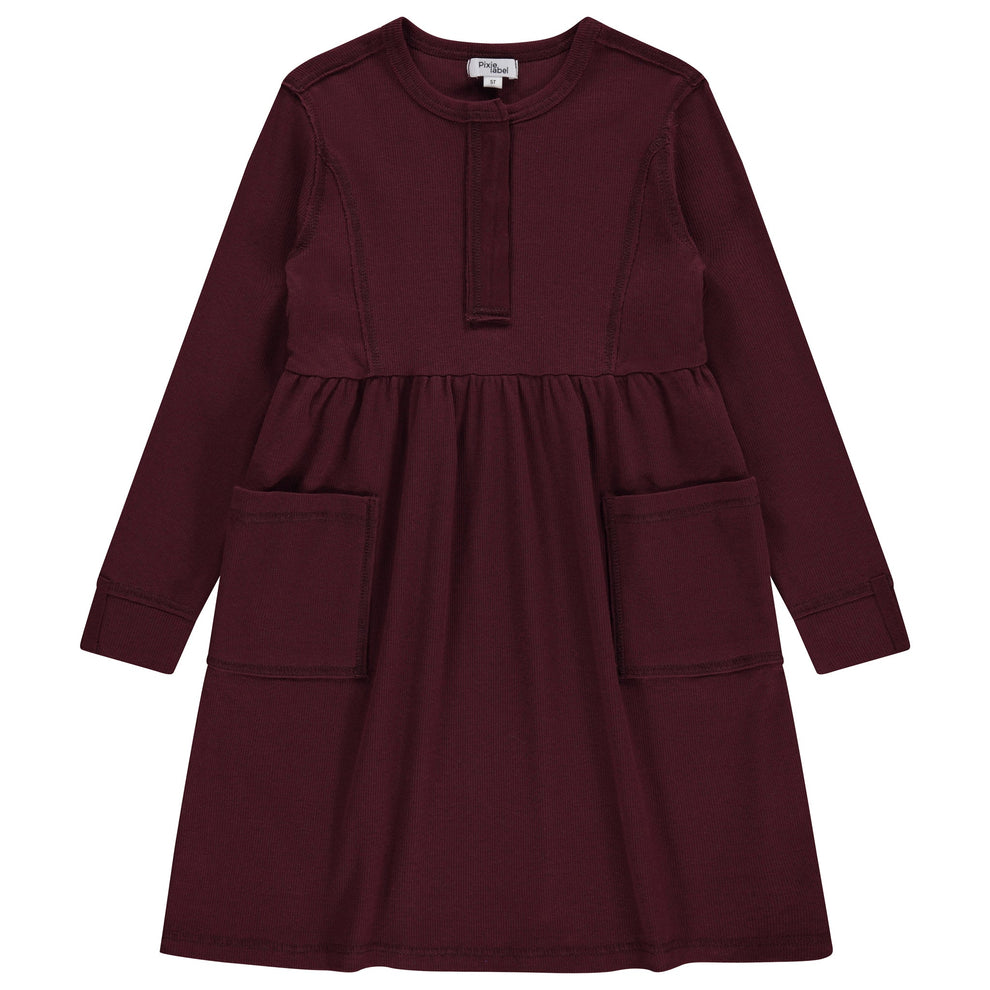 Flatlock Stitch Ribbed Dress – Pixie Rack