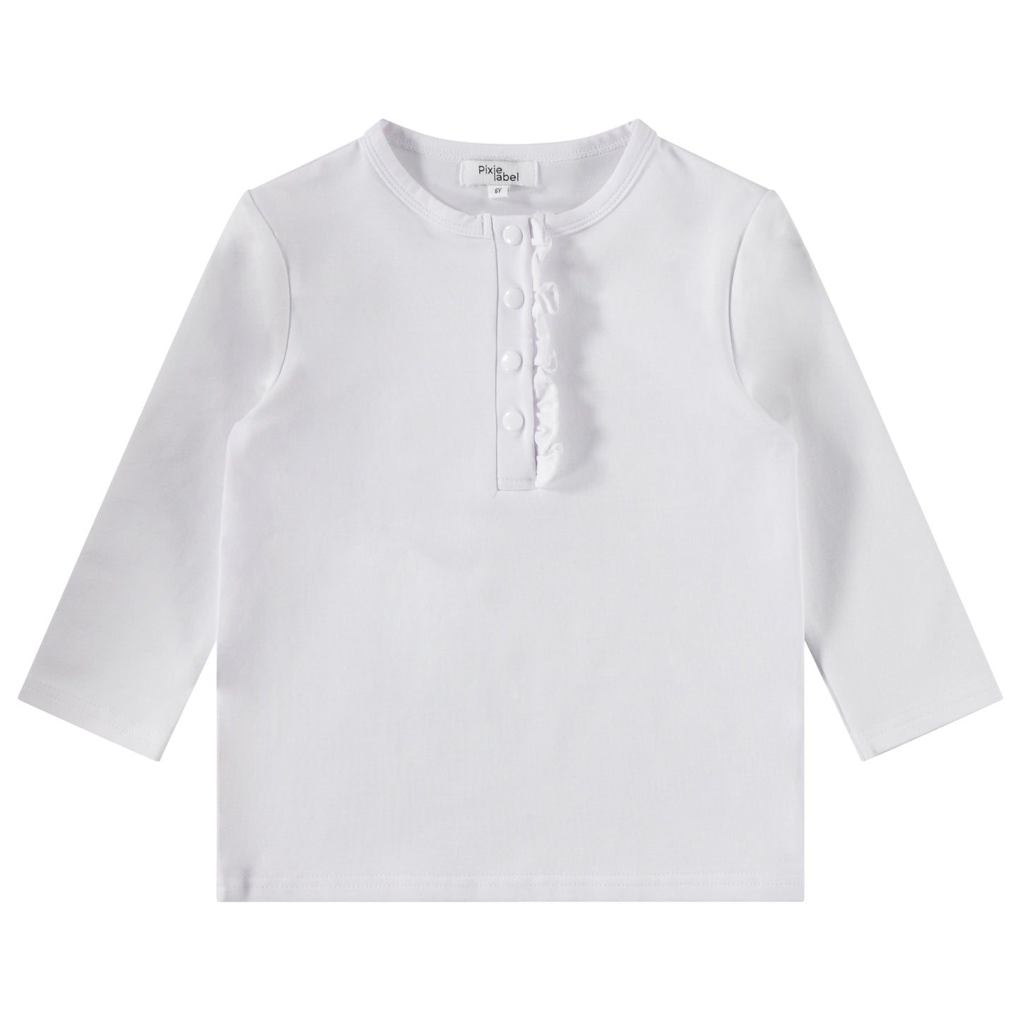 Fine Cotton Ruffle T-shirt