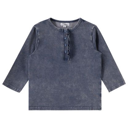 Fine Cotton Ruffle T-shirt