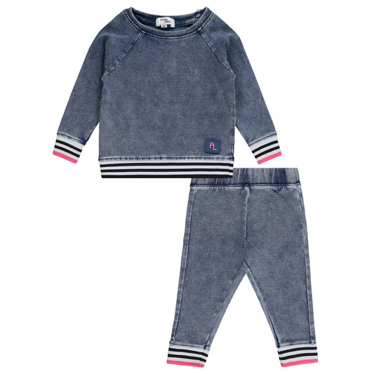 Acid Wash Baby Set