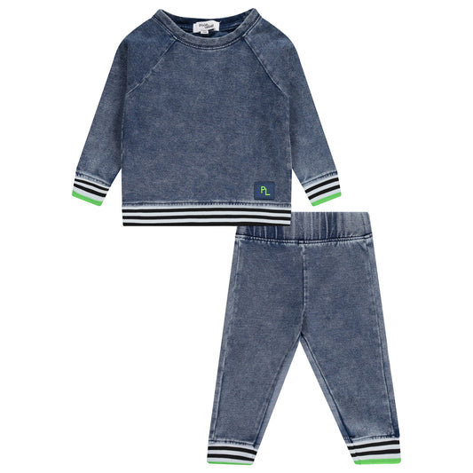 Acid Wash Baby Set