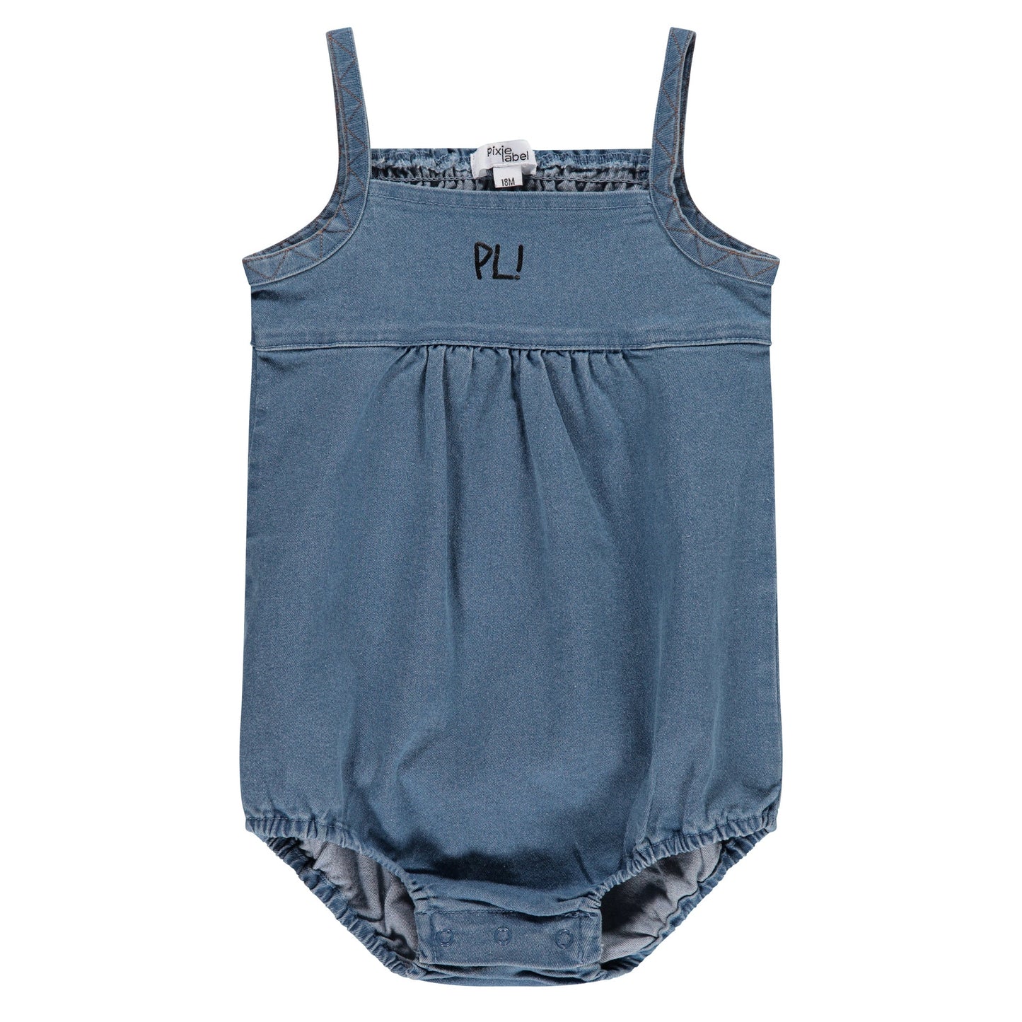 Denim Strap Romper