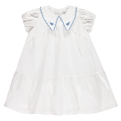 Embroidered Collar s/s Dress