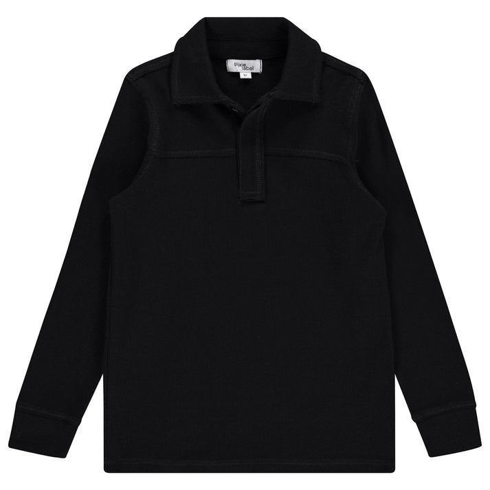 Flatlock Stitch Ribbed Polo – Pixie Rack