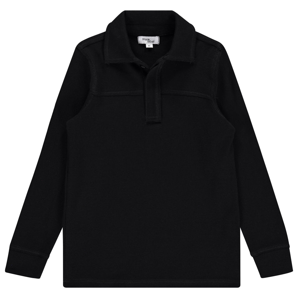 Flatlock Stitch Ribbed Polo – Pixie Rack