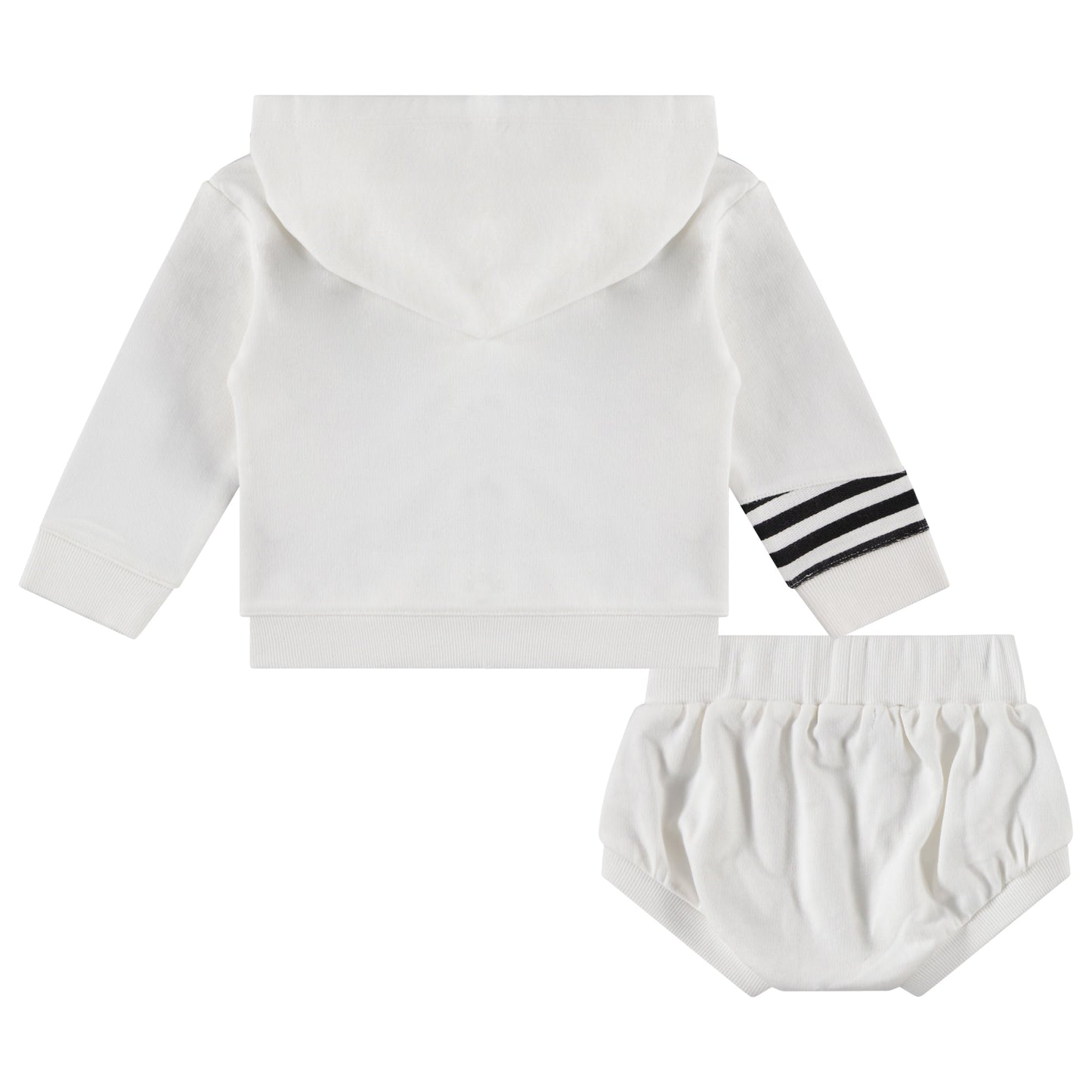 Diagonal Hooded Baby Sweat Set