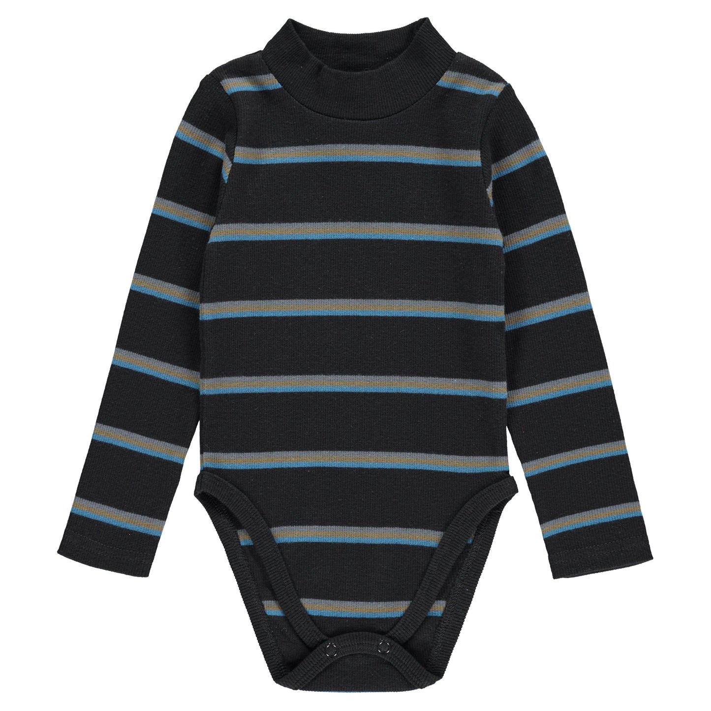 Striped Mock Neck Onesie