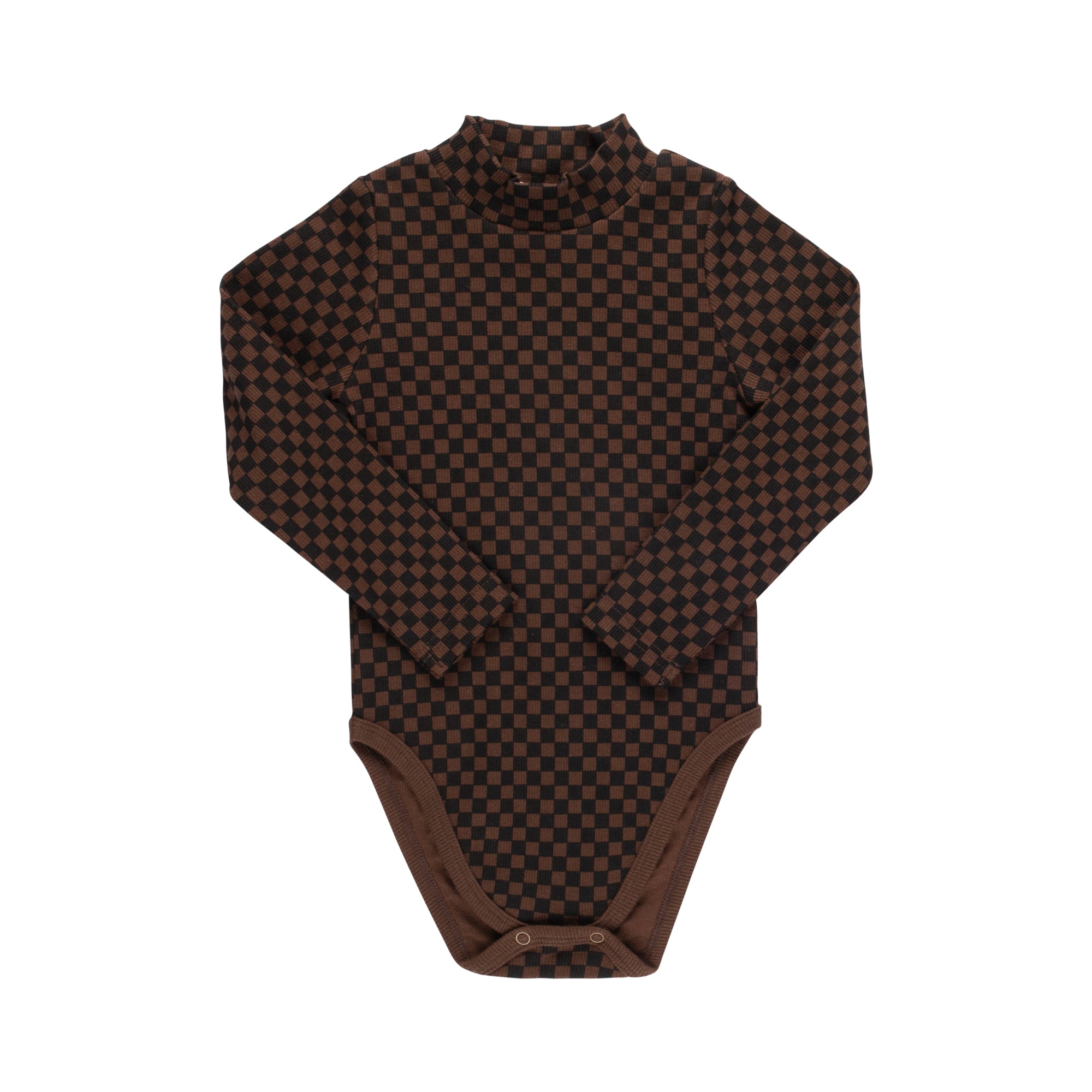 Checkered Mock Neck Onesie – Pixie Rack