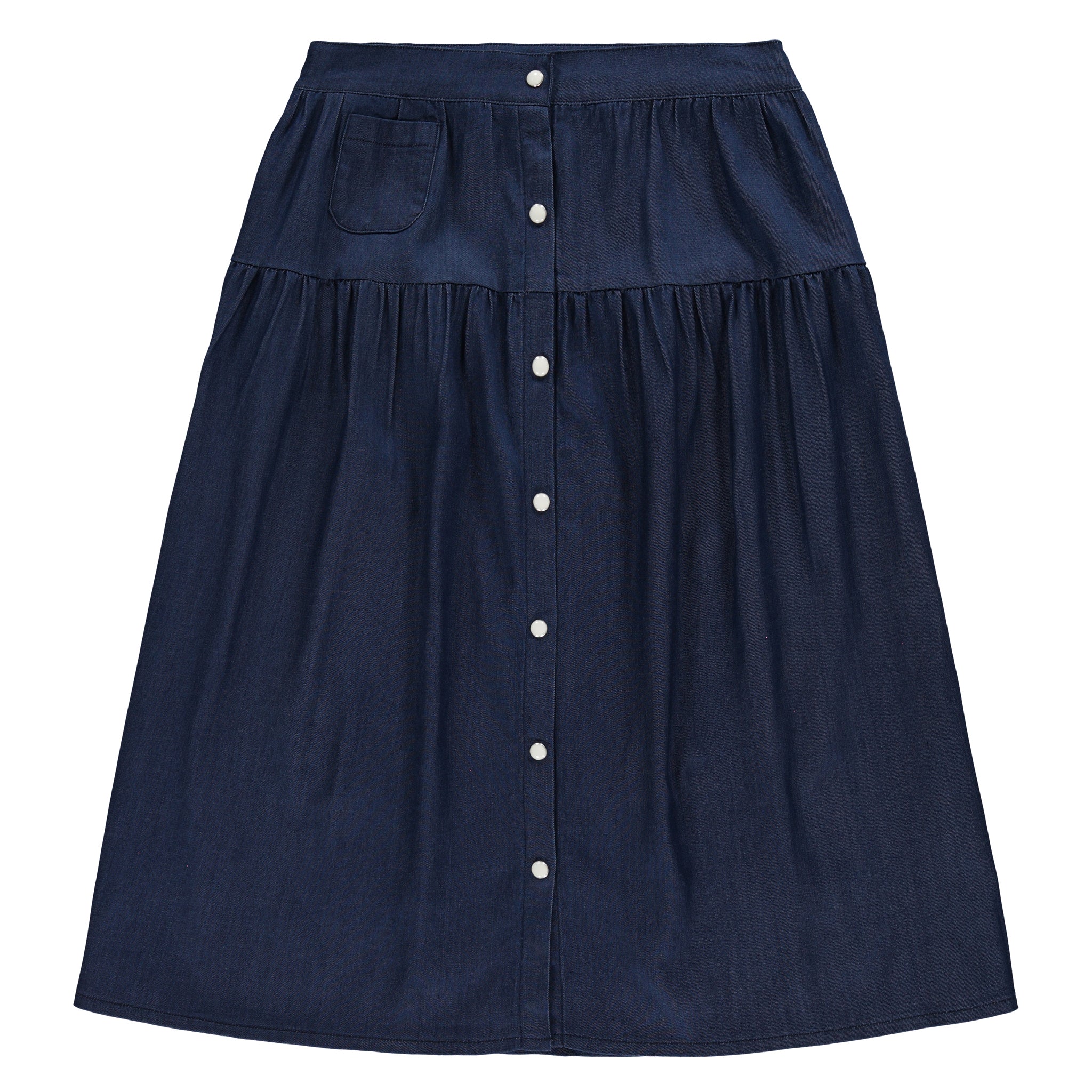 The Curated Closet - Modern Denim Skirt